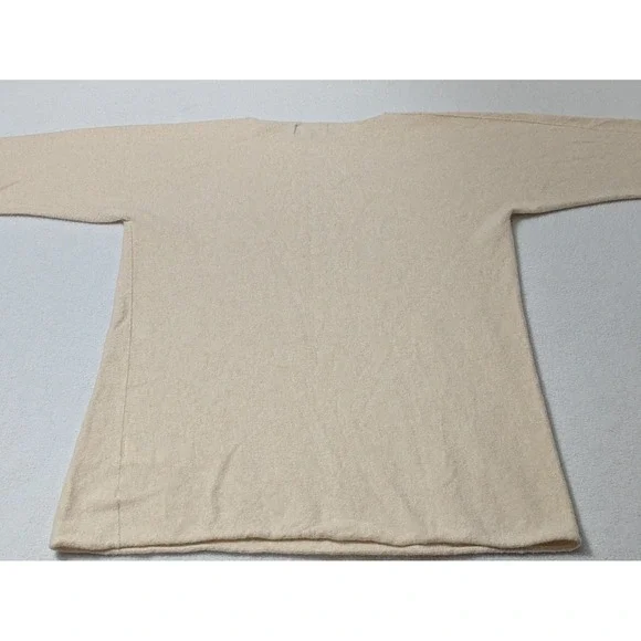 Bartolini Sweater Womens Med Beige  Pullover Dolman Sleeve Wool Cashmere Silk - Picture 7 of 11